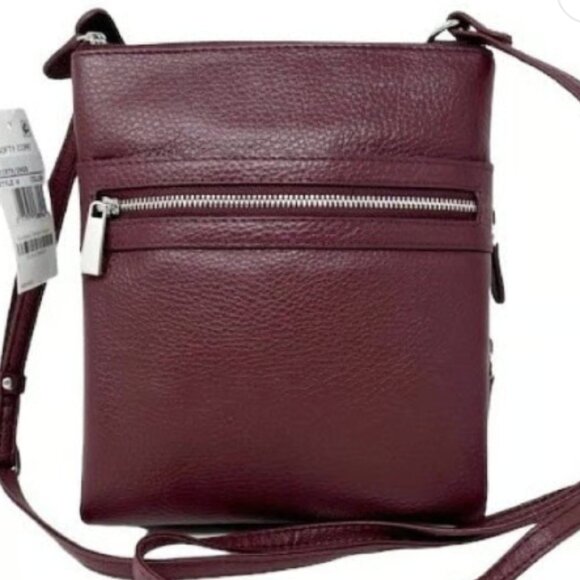 Giani Bernini Wine Deep Purple Softy Core Crossbody Bag, NWT! - Picture 1 of 10